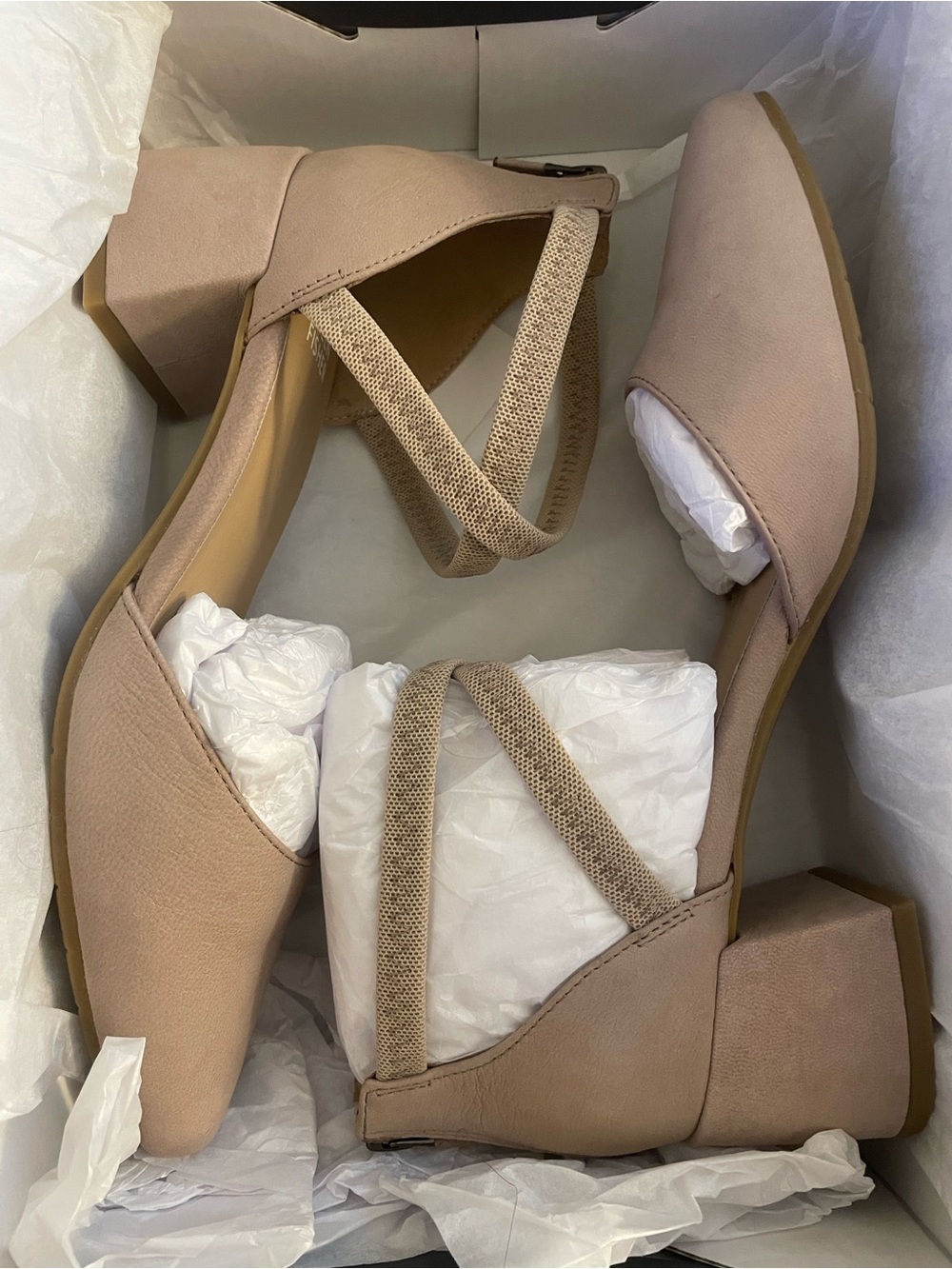 Eileen Fisher Venice Heels - Earth Nubuck - Size 7.5M